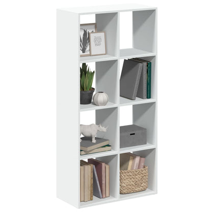 Libreria divisoria bianca 69,5x29x137,5 cm in legno ingegnerizzato | homemem39