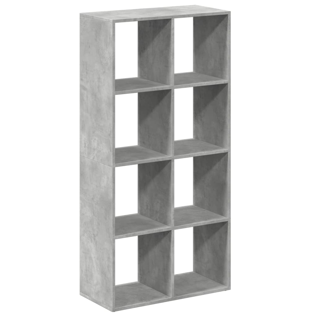 Libreria Divisorio Grigio Cemento 69,5x29x137,5cm in Truciolato | homemem39