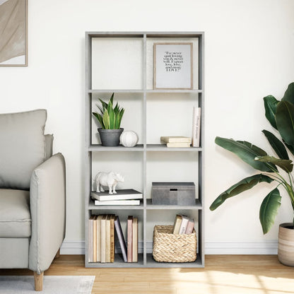 Libreria Divisorio Grigio Cemento 69,5x29x137,5cm in Truciolato | homemem39