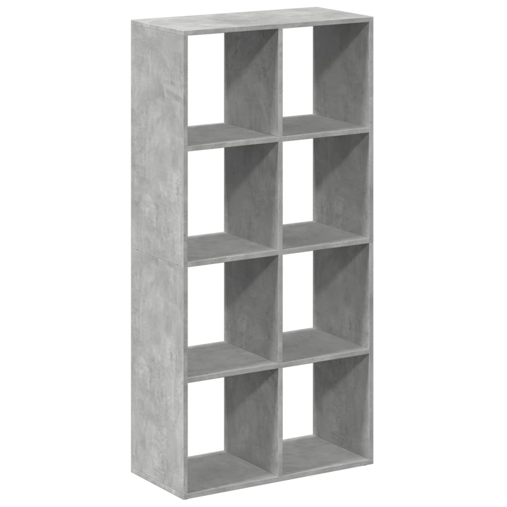 Libreria Divisorio Grigio Cemento 69,5x29x137,5cm in Truciolato | homemem39