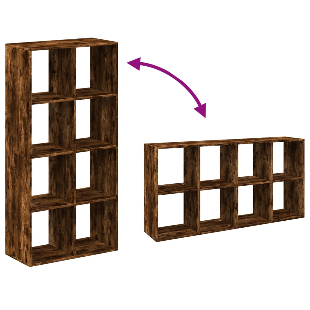 Libreria Divisorio Rovere Fumo 69,5x29x137,5cm in Truciolato | homemem39
