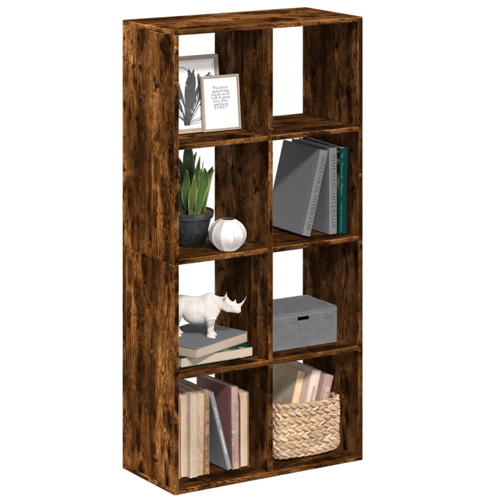 Libreria Divisorio Rovere Fumo 69,5x29x137,5cm in Truciolato | homemem39
