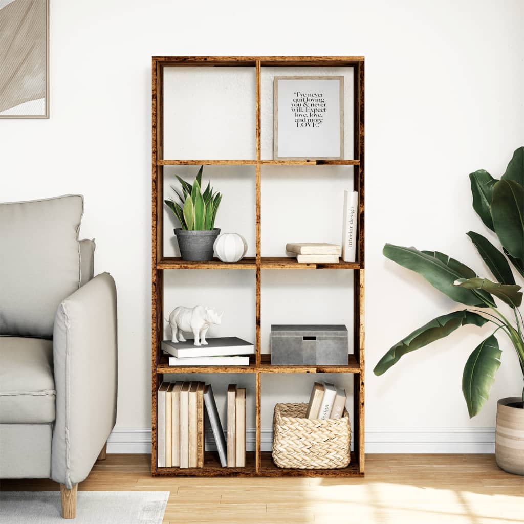 Libreria Divisorio Legno Antico 69,5x29x137,5 cm in Truciolato | homemem39
