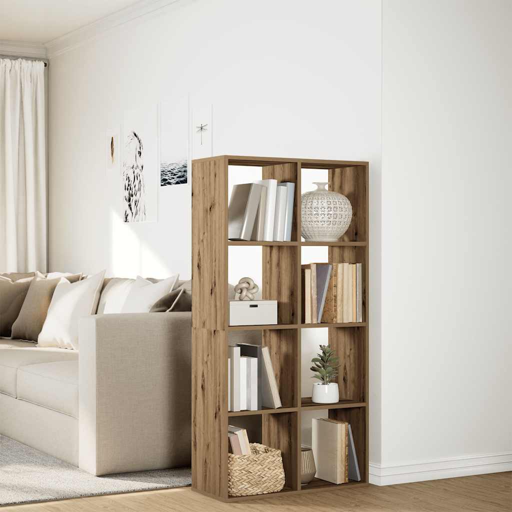 Libreria Divisorio Rovere Artigianale 69,5x29x137,5 Truciolato | homemem39