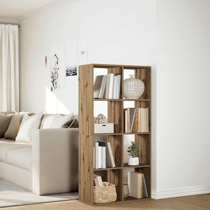 Libreria Divisorio Rovere Artigianale 69,5x29x137,5 Truciolato | homemem39