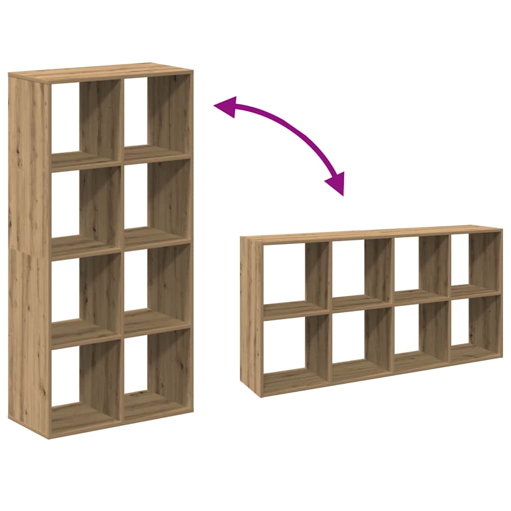 Libreria Divisorio Rovere Artigianale 69,5x29x137,5 Truciolato | homemem39