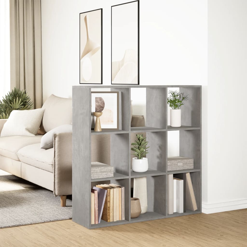 Libreria Divisorio Grigio Cemento 102x29x103,5 cm in Truciolato | homemem39