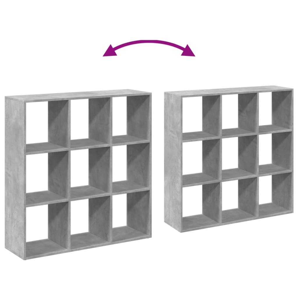 Libreria Divisorio Grigio Cemento 102x29x103,5 cm in Truciolato | homemem39
