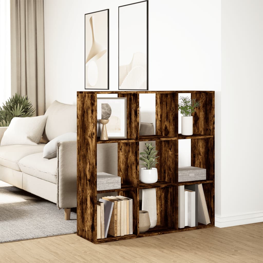 Libreria Divisorio Rovere Fumo 102x29x103,5 cm in Truciolato | homemem39