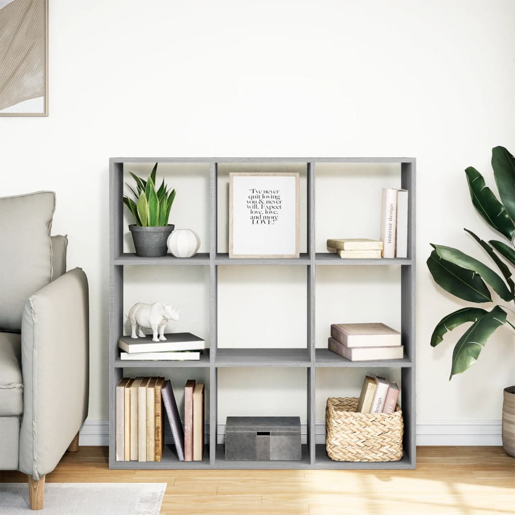 Libreria Divisorio Grigio Sonoma 102x29x103,5 cm in Truciolato | homemem39