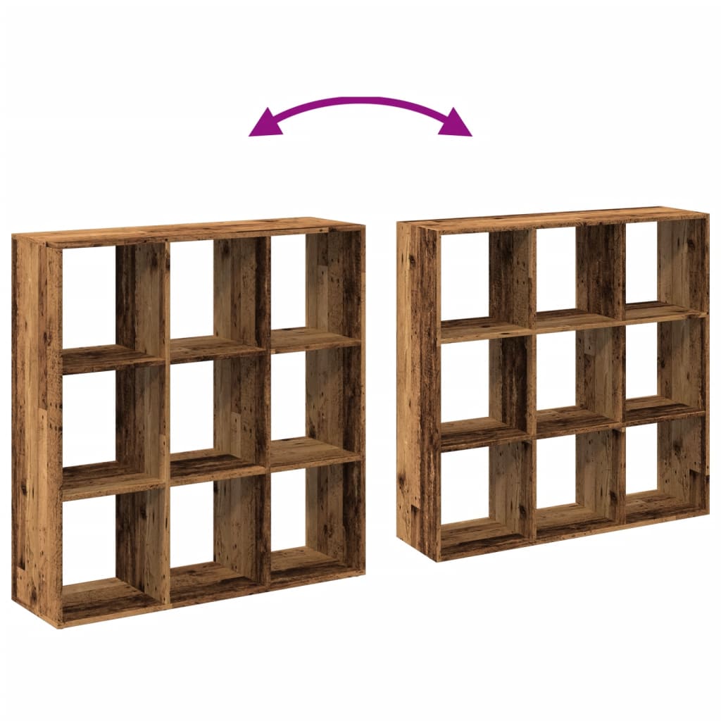 Libreria Divisorio Legno Antico 102x29x103,5 cm in Truciolato | homemem39