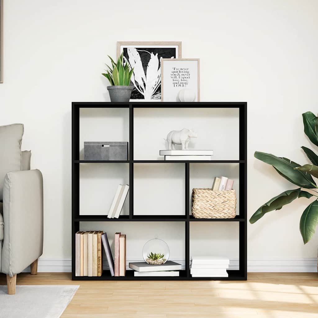Libreria Divisorio Nera 102x29x103,5 cm in Truciolato | homemem39