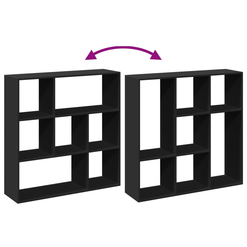 Libreria Divisorio Nera 102x29x103,5 cm in Truciolato | homemem39