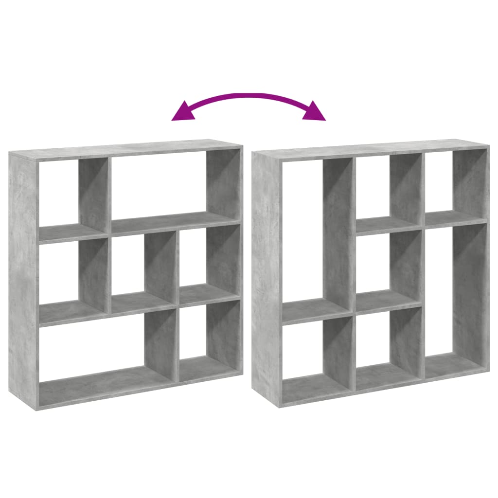 Libreria Divisorio Grigio Cemento 102x29x103,5 cm in Truciolato | homemem39