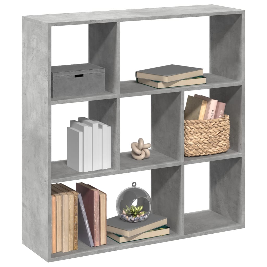 Libreria Divisorio Grigio Cemento 102x29x103,5 cm in Truciolato | homemem39