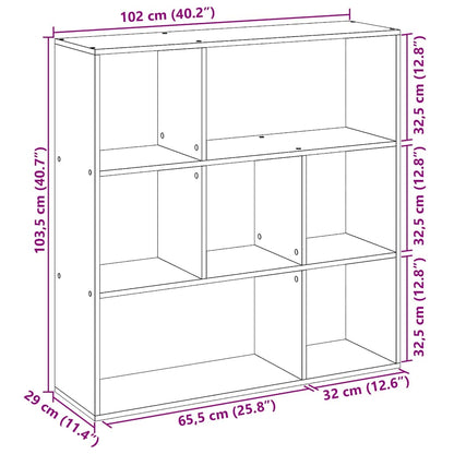 Libreria Divisorio Rovere 102x29x103,5 cm in Truciolato | homemem39