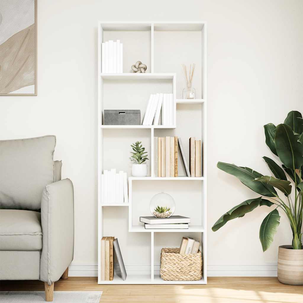 Libreria Divisorio Bianca 67x25x161,5 cm in Truciolato | homemem39
