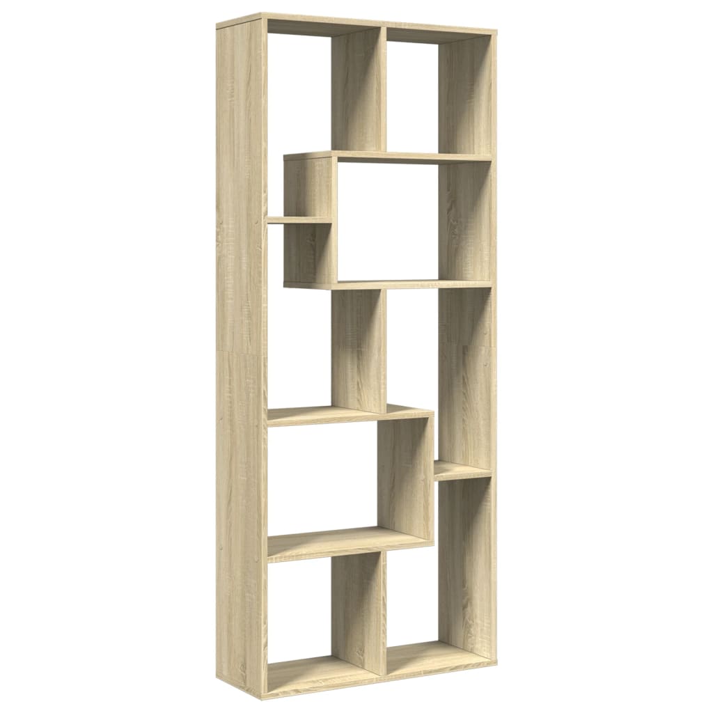 Libreria Divisorio Rovere Sonoma 67x25x161,5 cm in Truciolato | homemem39