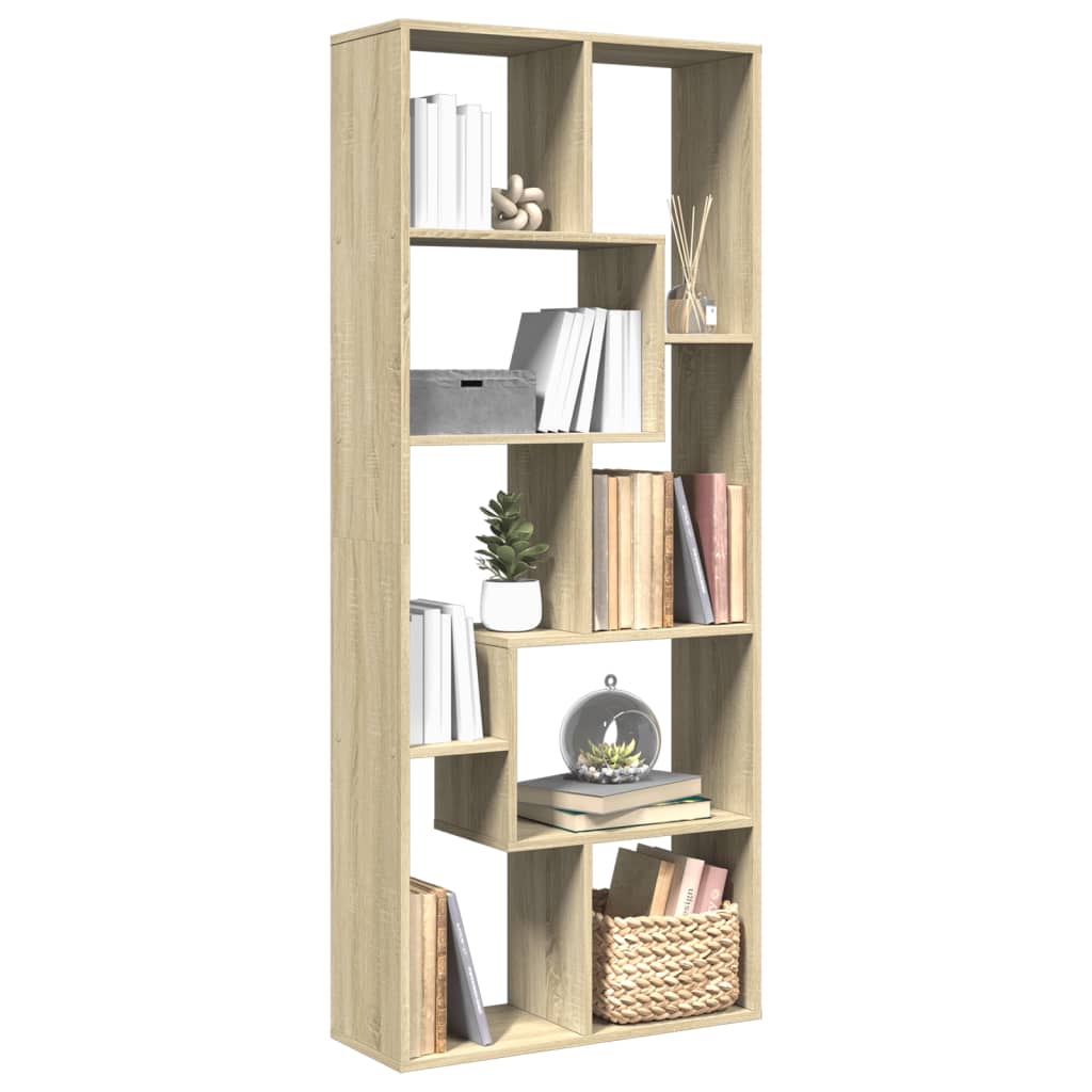 Libreria Divisorio Rovere Sonoma 67x25x161,5 cm in Truciolato | homemem39