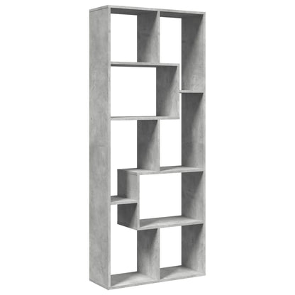 Libreria Divisorio Grigio Cemento 67x25x161,5 cm in Truciolato | homemem39