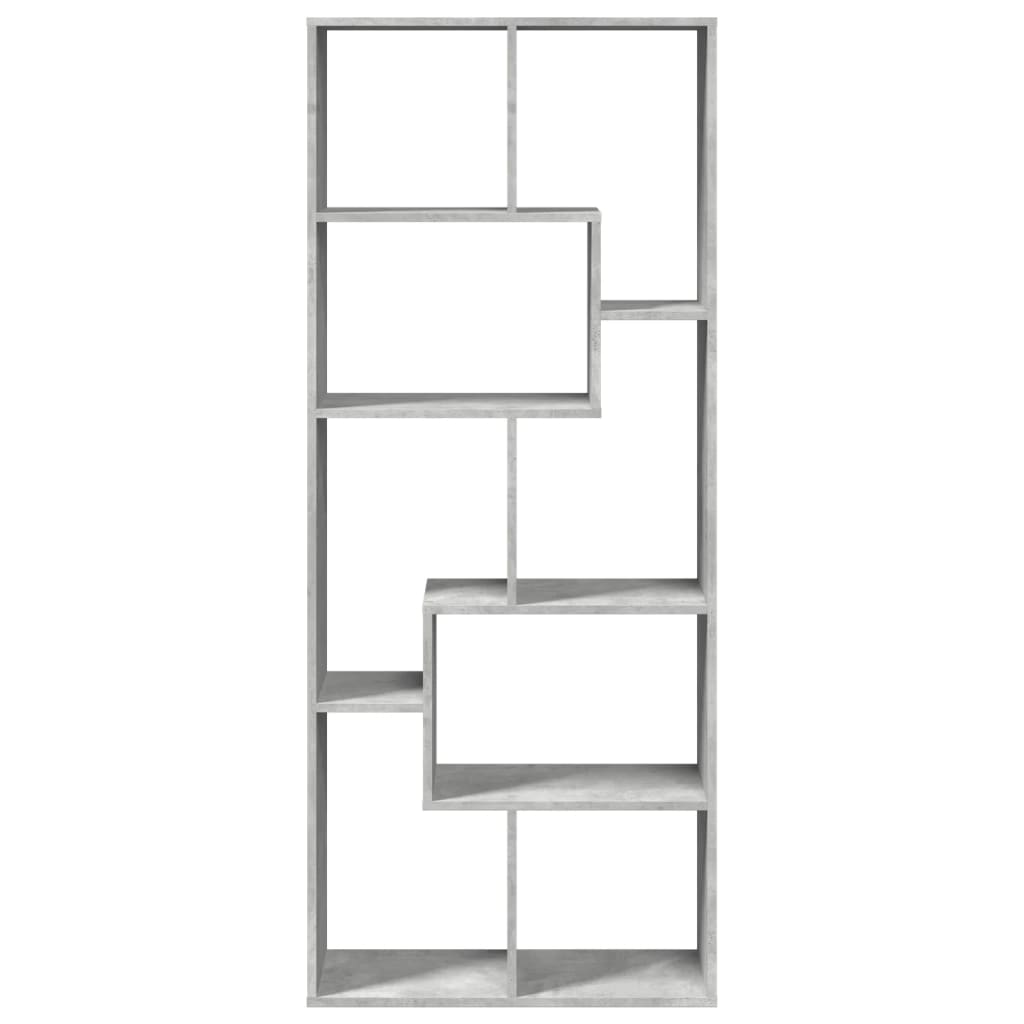 Libreria Divisorio Grigio Cemento 67x25x161,5 cm in Truciolato | homemem39