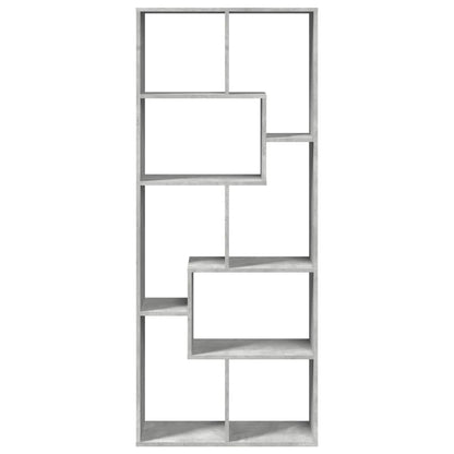 Libreria Divisorio Grigio Cemento 67x25x161,5 cm in Truciolato | homemem39