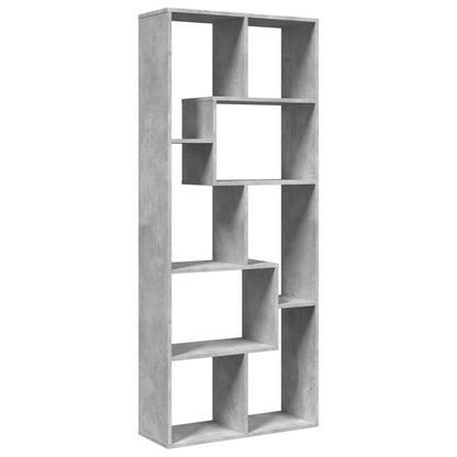 Libreria Divisorio Grigio Cemento 67x25x161,5 cm in Truciolato | homemem39