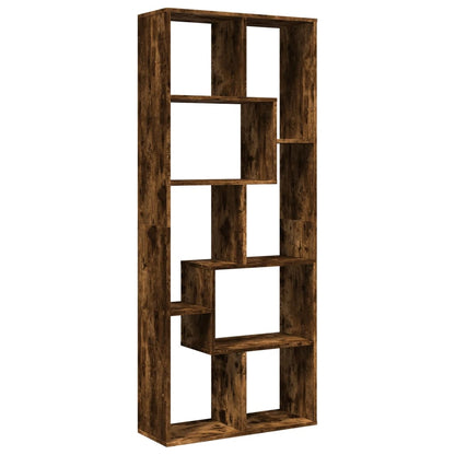 Libreria Divisorio Rovere Fumo 67x25x161,5 cm in Truciolato | homemem39