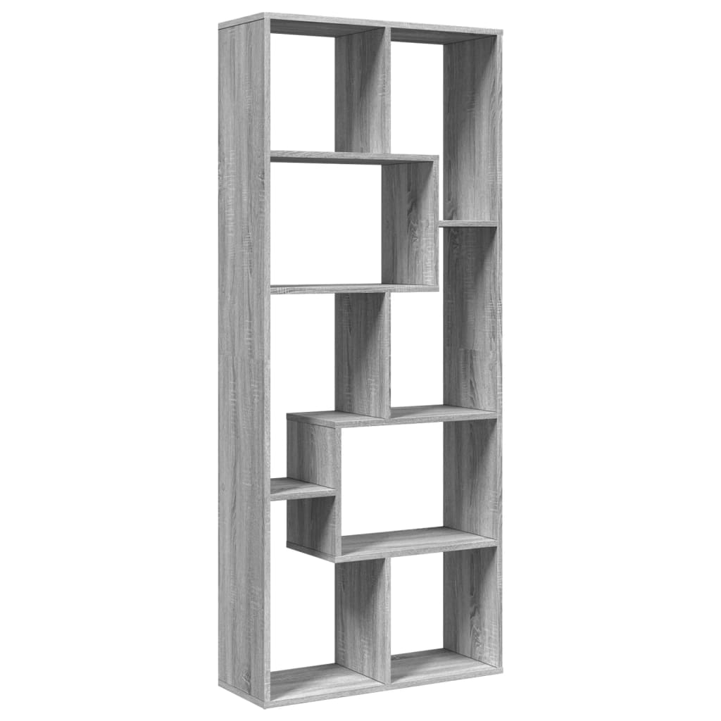 Libreria Divisorio Grigio Sonoma 67x25x161,5 cm in Truciolato | homemem39