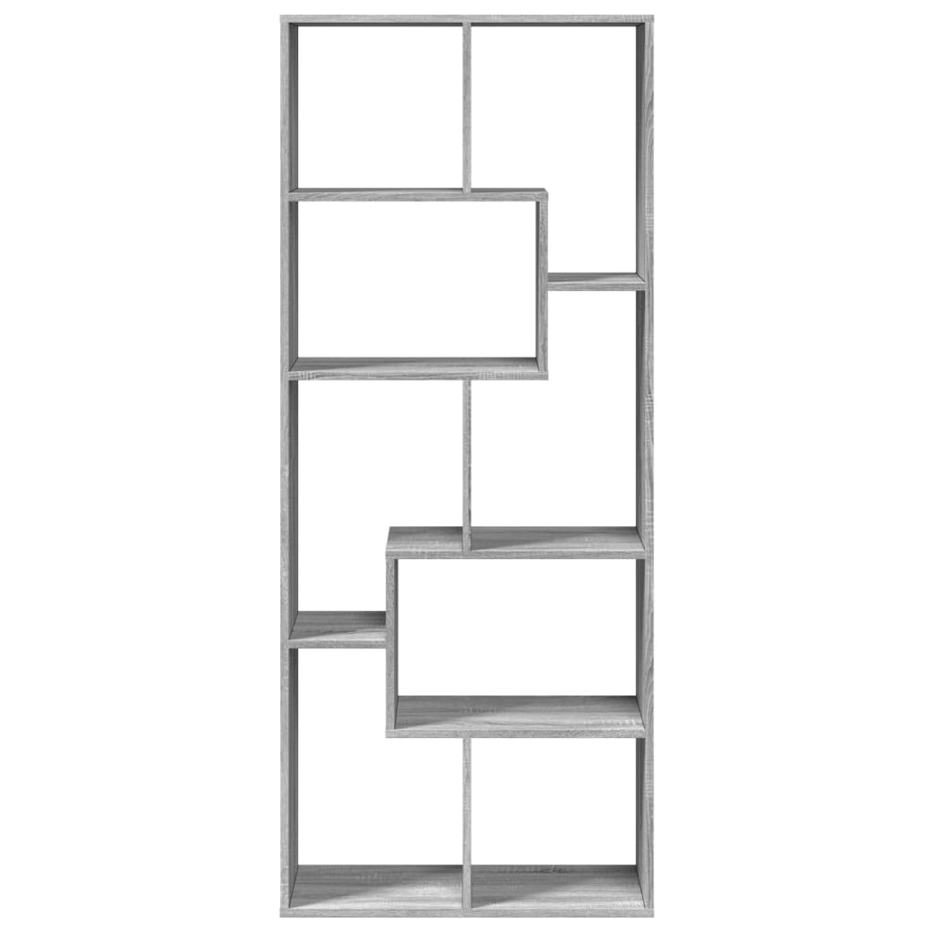 Libreria Divisorio Grigio Sonoma 67x25x161,5 cm in Truciolato | homemem39