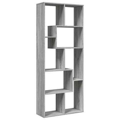 Libreria Divisorio Grigio Sonoma 67x25x161,5 cm in Truciolato | homemem39