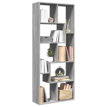 Libreria Divisorio Grigio Sonoma 67x25x161,5 cm in Truciolato | homemem39