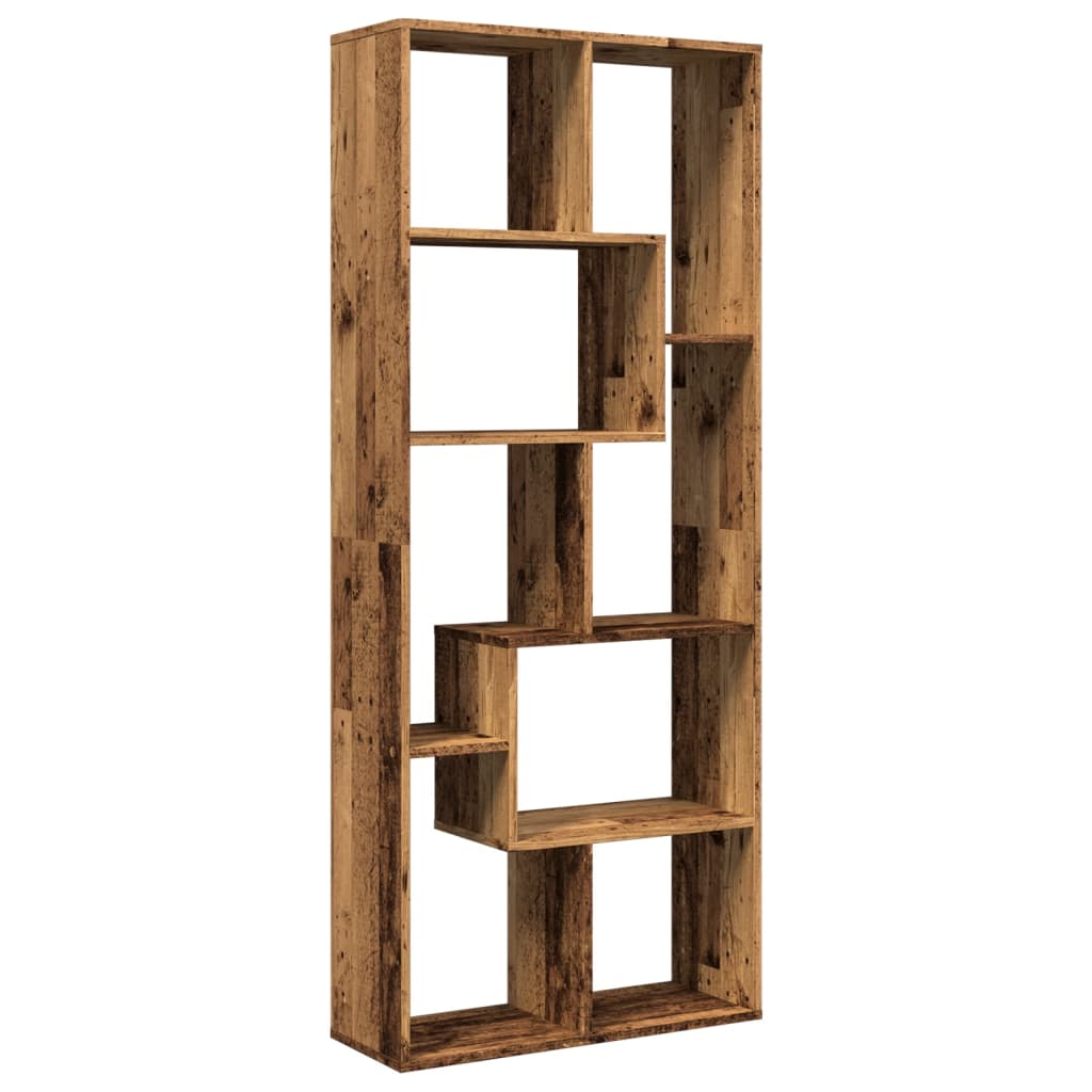 Libreria Divisorio Legno Antico 67x25x161,5 cm in Truciolato | homemem39