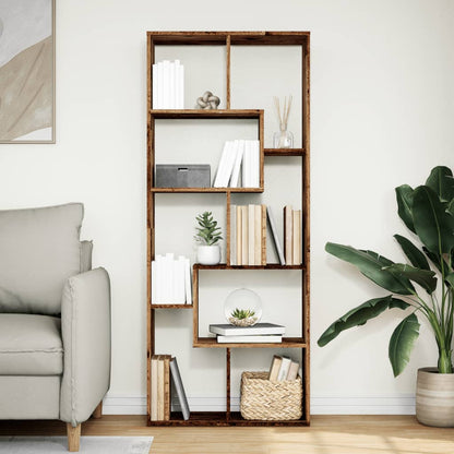 Libreria Divisorio Legno Antico 67x25x161,5 cm in Truciolato | homemem39