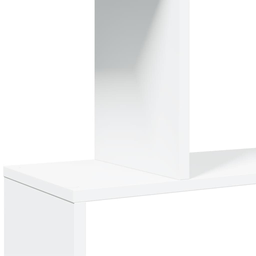 Libreria Divisorio 6 Ripiani Bianca 70x24x193 cm in Truciolato | homemem39