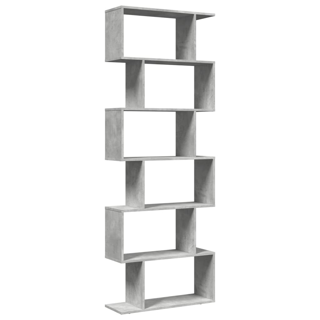 Libreria Divisorio 6Piani Grigio Cemento 70x24x193cm Truciolato | homemem39