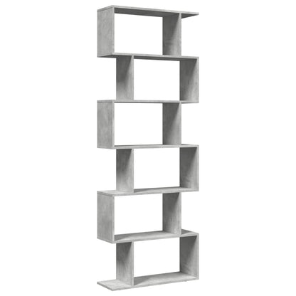 Libreria Divisorio 6Piani Grigio Cemento 70x24x193cm Truciolato | homemem39