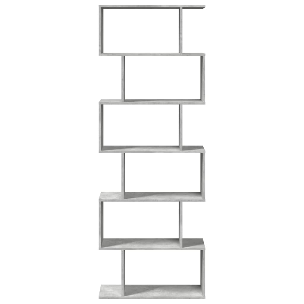 Libreria Divisorio 6Piani Grigio Cemento 70x24x193cm Truciolato | homemem39