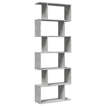 Libreria Divisorio 6Piani Grigio Cemento 70x24x193cm Truciolato | homemem39