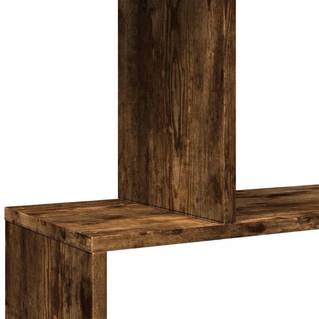 Libreria 6 Ripiani Rovere Fumo 70x24x193 cm in Truciolato | homemem39