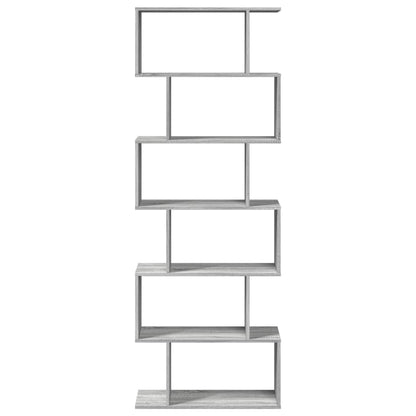 Libreria Divisorio 6Piani Grigio Sonoma 70x24x193cm Truciolato | homemem39