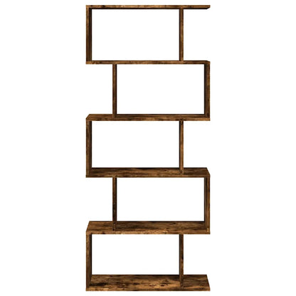 Libreria 5 Ripiani Rovere Fumo 70x24x161 cm in Truciolato | homemem39