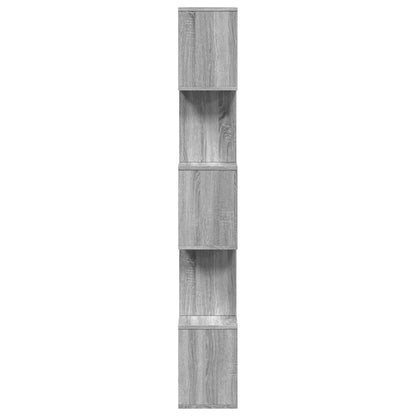 Libreria Divisorio 5Piani Grigio Sonoma 70x24x161cm Truciolato | homemem39