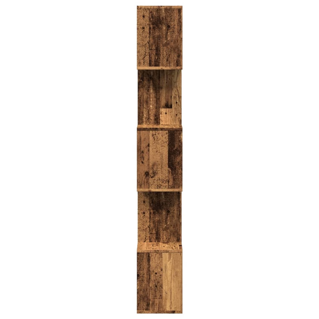 Libreria Divisorio 5Ripiani Legno Antico 70x24x161cm Truciolato | homemem39