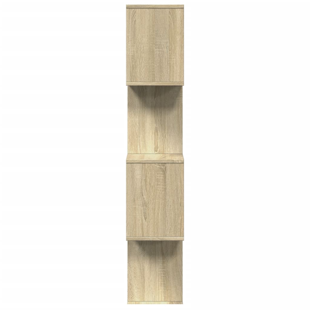Libreria Divisorio 4 Ripiani Sonoma 70x24x129 cm in Truciolato | homemem39