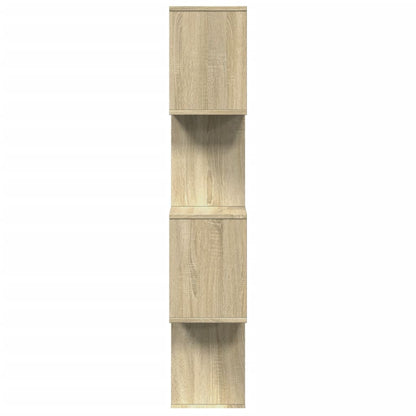 Libreria Divisorio 4 Ripiani Sonoma 70x24x129 cm in Truciolato | homemem39