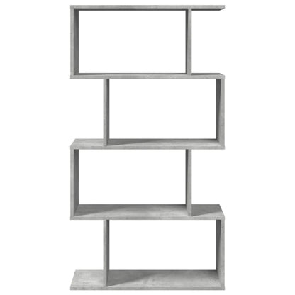 Libreria Divisorio 4 Ripiani Grigio 70x24x129 cm Truciolato | homemem39