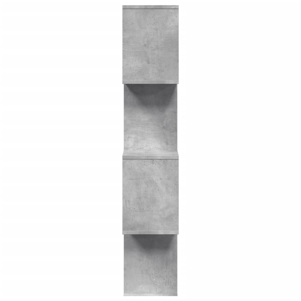Libreria Divisorio 4 Ripiani Grigio 70x24x129 cm Truciolato | homemem39