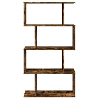 Libreria 4 Ripiani Rovere Fumo 70x24x129 cm in Truciolato | homemem39