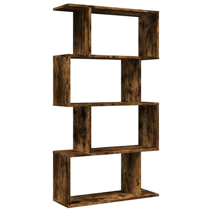 Libreria 4 Ripiani Rovere Fumo 70x24x129 cm in Truciolato | homemem39